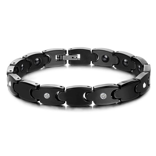 Cool Tungsten Bracelet for Men with Energy Magnets