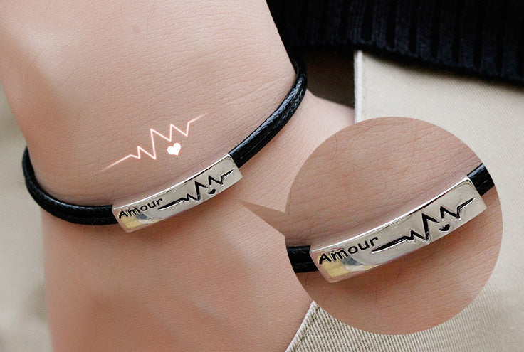 Heartbeat bracelet online for couples