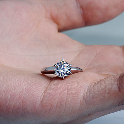 Custom 0.65 Carat Solitaire Diamond Engagement Ring