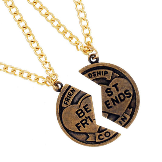 Broken Coin BFF Necklaces Set for Best Friends