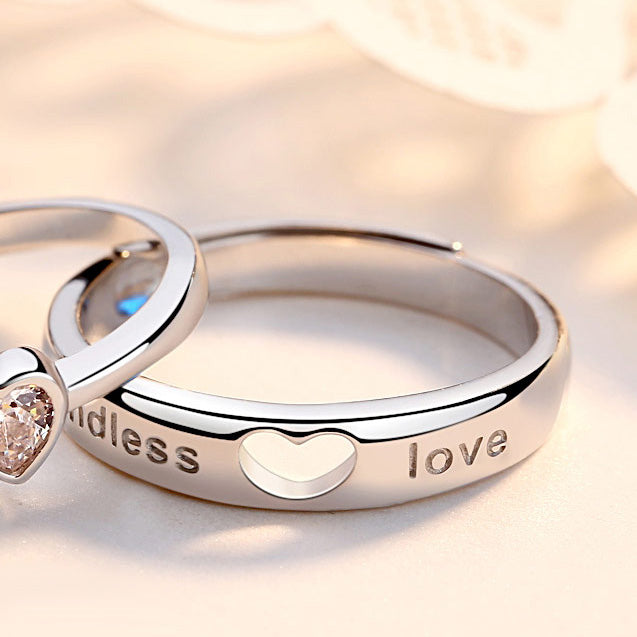 Endless Love Marriage Rings for Couple (Adjustable Size)