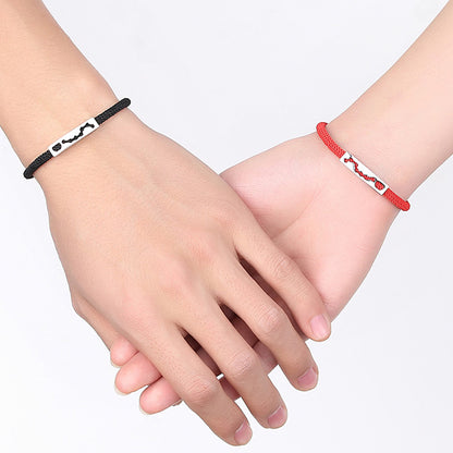 Matching Romantic Friendship Bracelets North Star Set