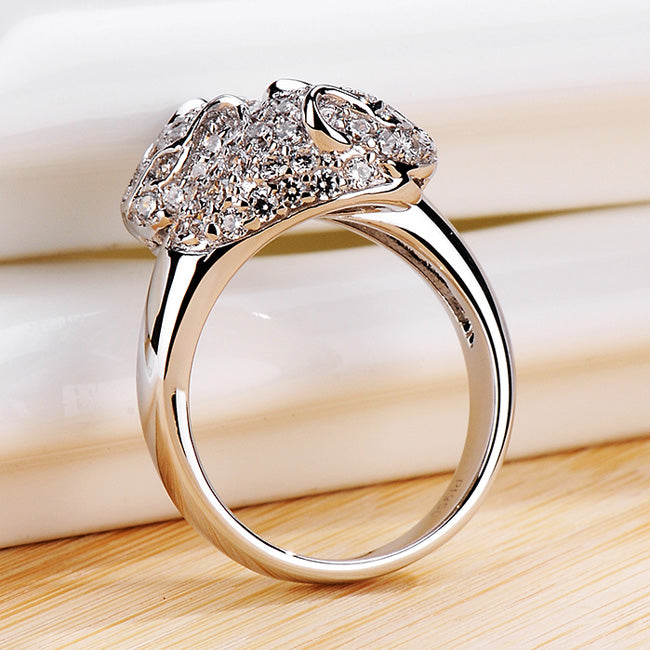 1ct Lab Diamond Panther Ring for Her