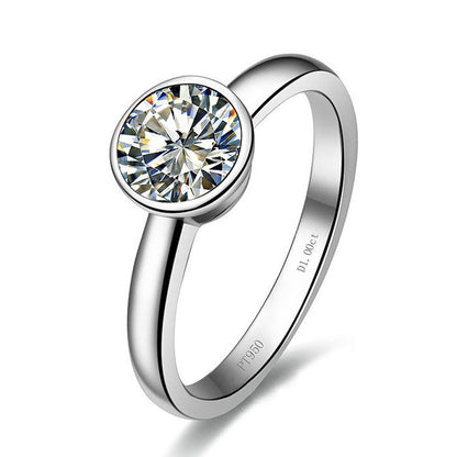 1 Carat Moissanite Diamond Stackable Ring
