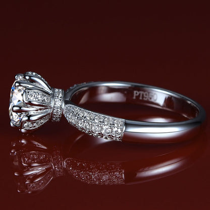 0.5 Carat Moissanite Diamond Wedding Ring for Her