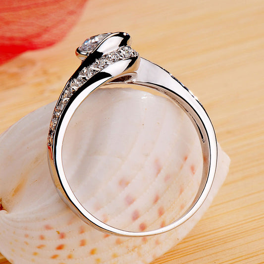 Engraved 0.6 Carat Lab Diamond Ring for Her