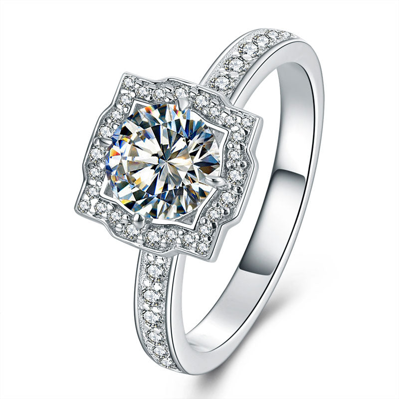 0.5 Carat Women's Diamond Ring with Moissanite
