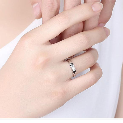 Custom Cubic Zirconia Wedding Rings Set for 2