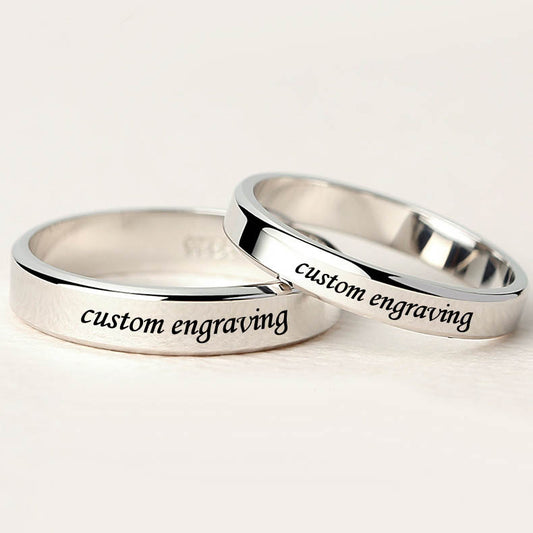 Custom His and Hers Promise Rings Set for 2