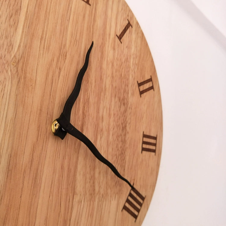 Nordic Roman Numerals Wooden Analog Wall Clock