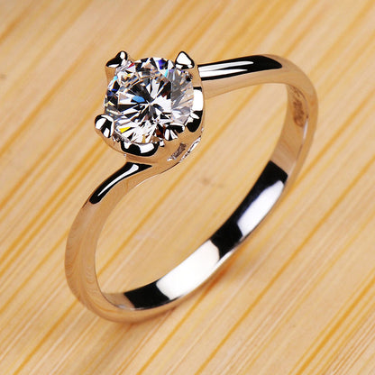 0.5 Carat Lab Grown Solitaire Diamond Women Ring