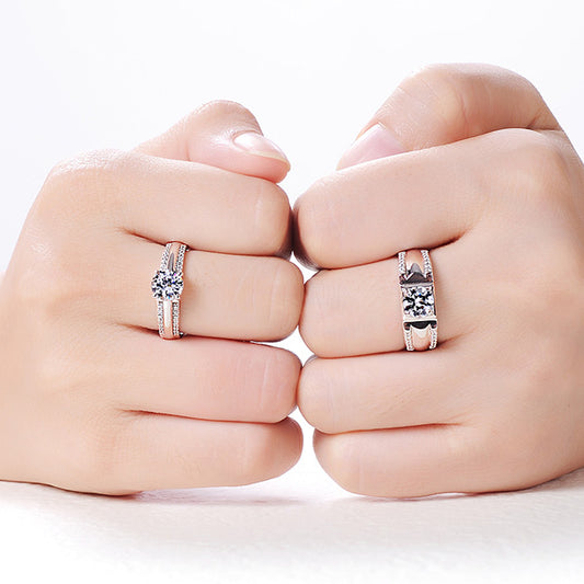 Gullei™ 1.8 Carat Lab Diamond Wedding Bands Set | Matching His & Hers Rings