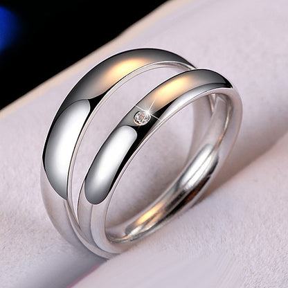 Custom Name Simple Promise Rings Sterling Silver