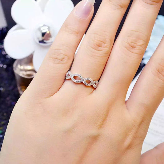 0.52 Carat Lab Diamond Half Eternity Ring for Her