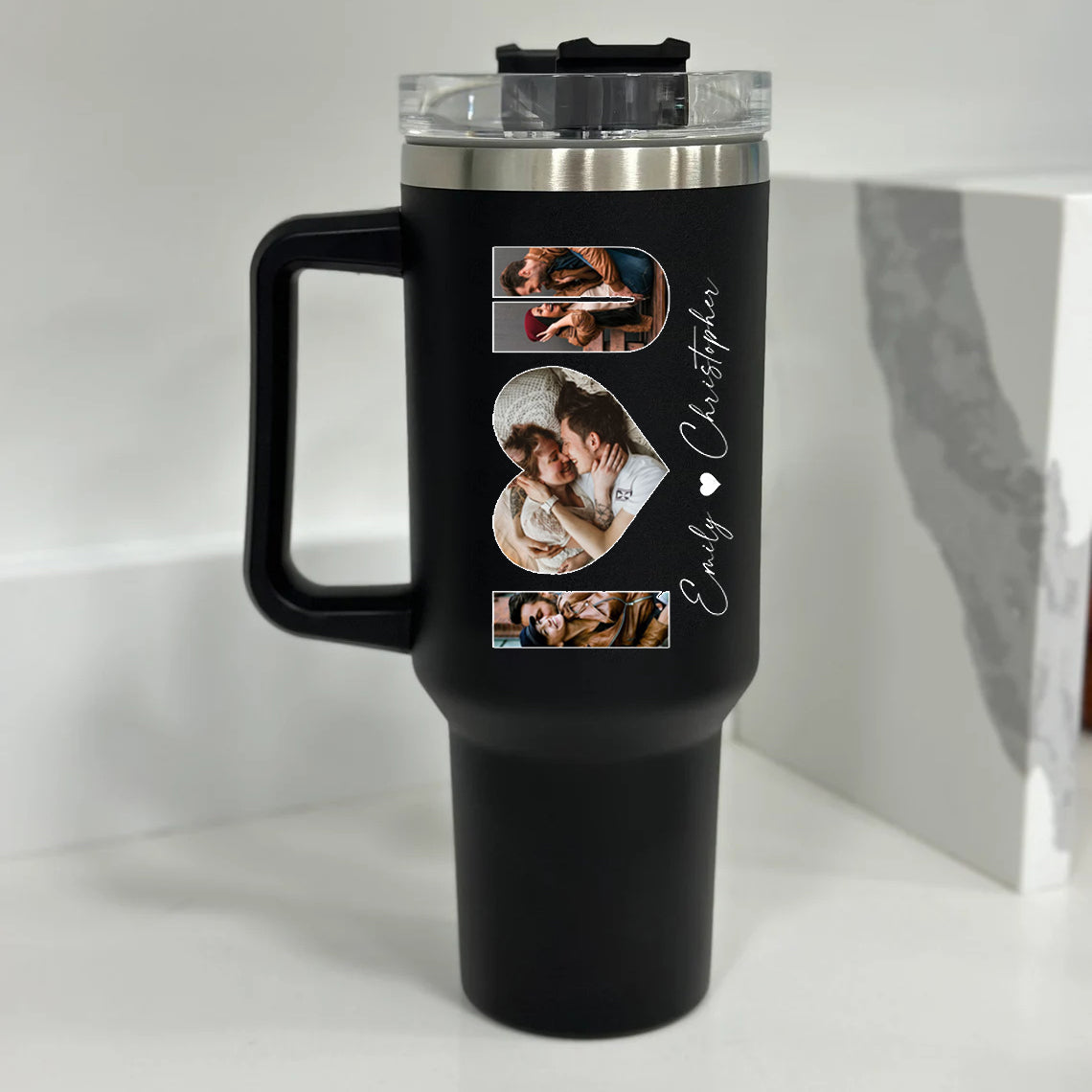 Gullei™ Custom I Love You Couple Photos Tumbler