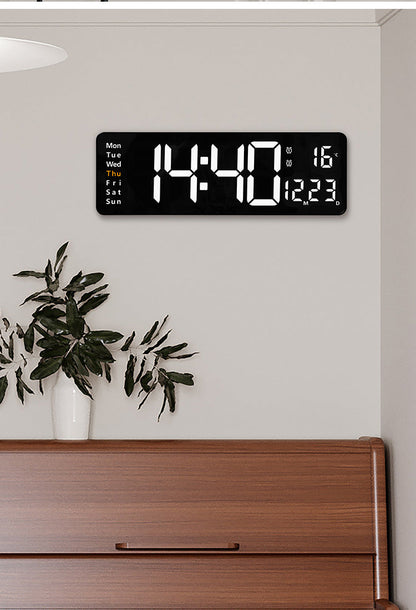 Nordic Digital Clock (16-Inch LED Display with Remote)