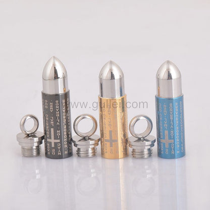 Engraved Matching Urn Bullets Necklace for Couple