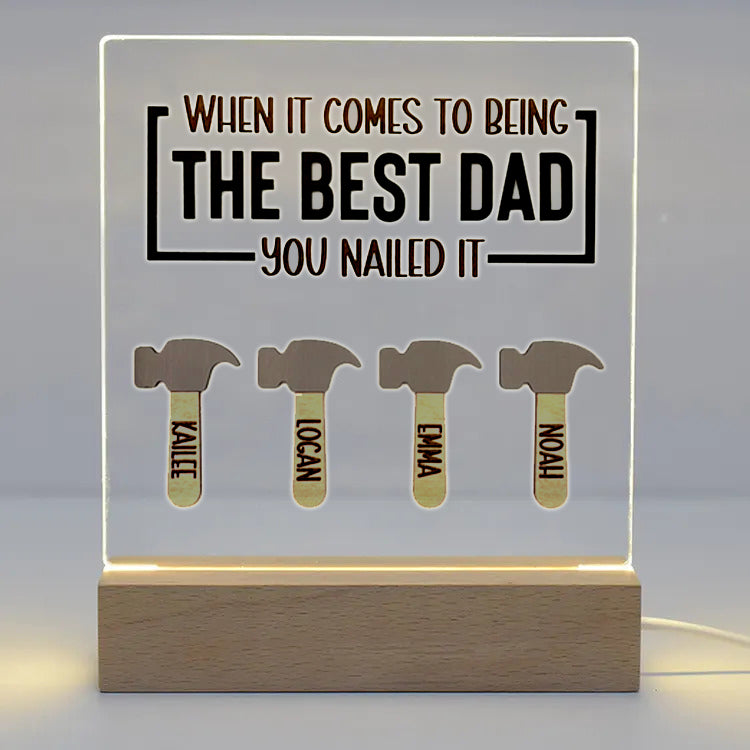 Personalized Handyman Night Light - Gift for Dad