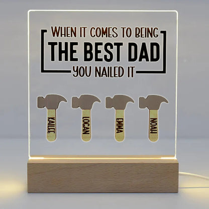 Personalized Handyman Night Light - Gift for Dad