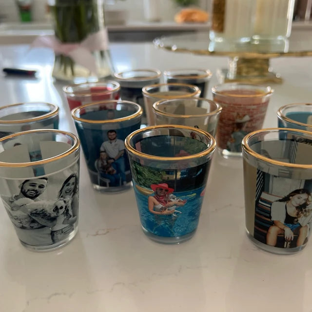 Gullei™ Custom Photo Wedding Shot Glass