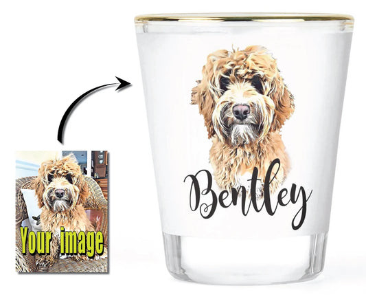 Personalized Pet Photo Shot Glass