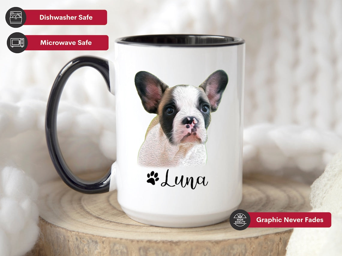 Personalized Pet Photo Mug – Custom Dog or Cat Mug