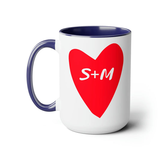 Custom Couple Name Initials Mug