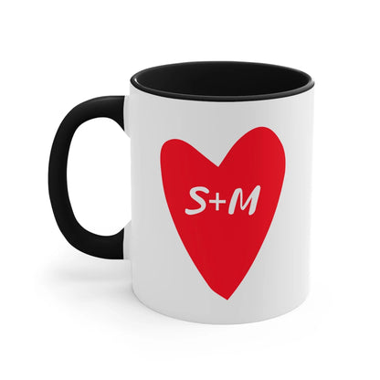 Custom Couple Name Initials Mug