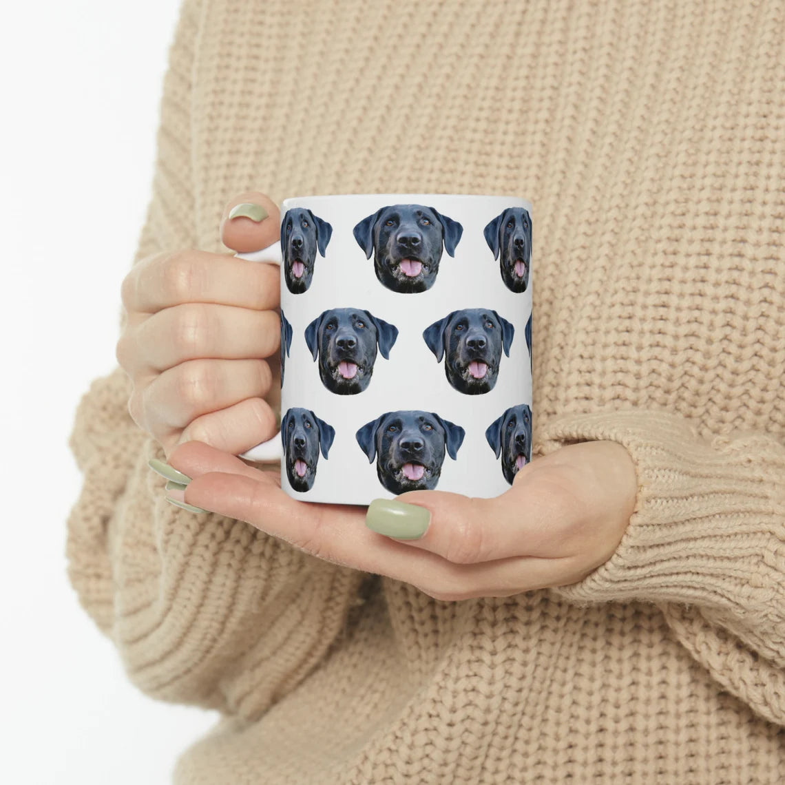 Gullei™ Personalized Pet Face Pattern Coffee Mug