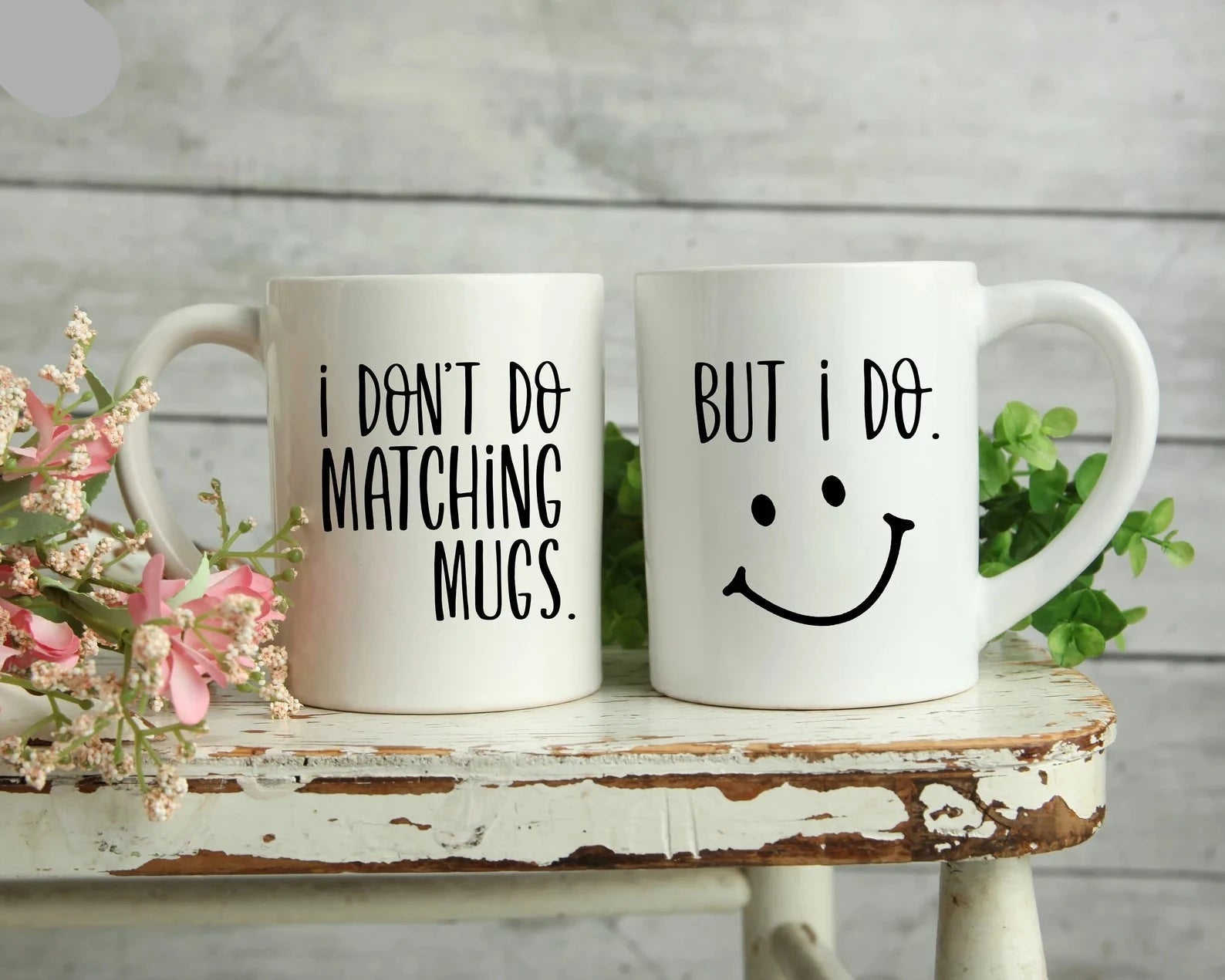 Matching Cups Couples Matching Coffee Mugs Gift Set for 2 – Gullei