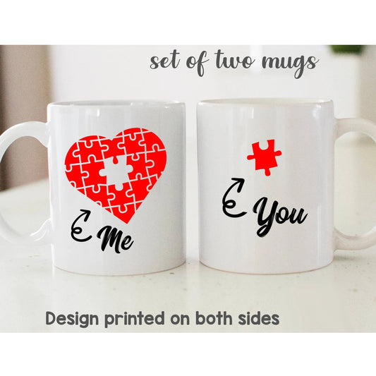 Gullei™ Me You Jigsaw Matching Coffee Mugs