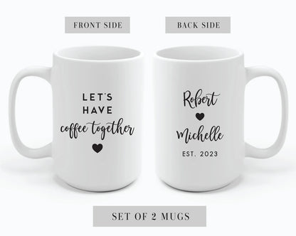 Customized Coffee Mugs Set for Couples