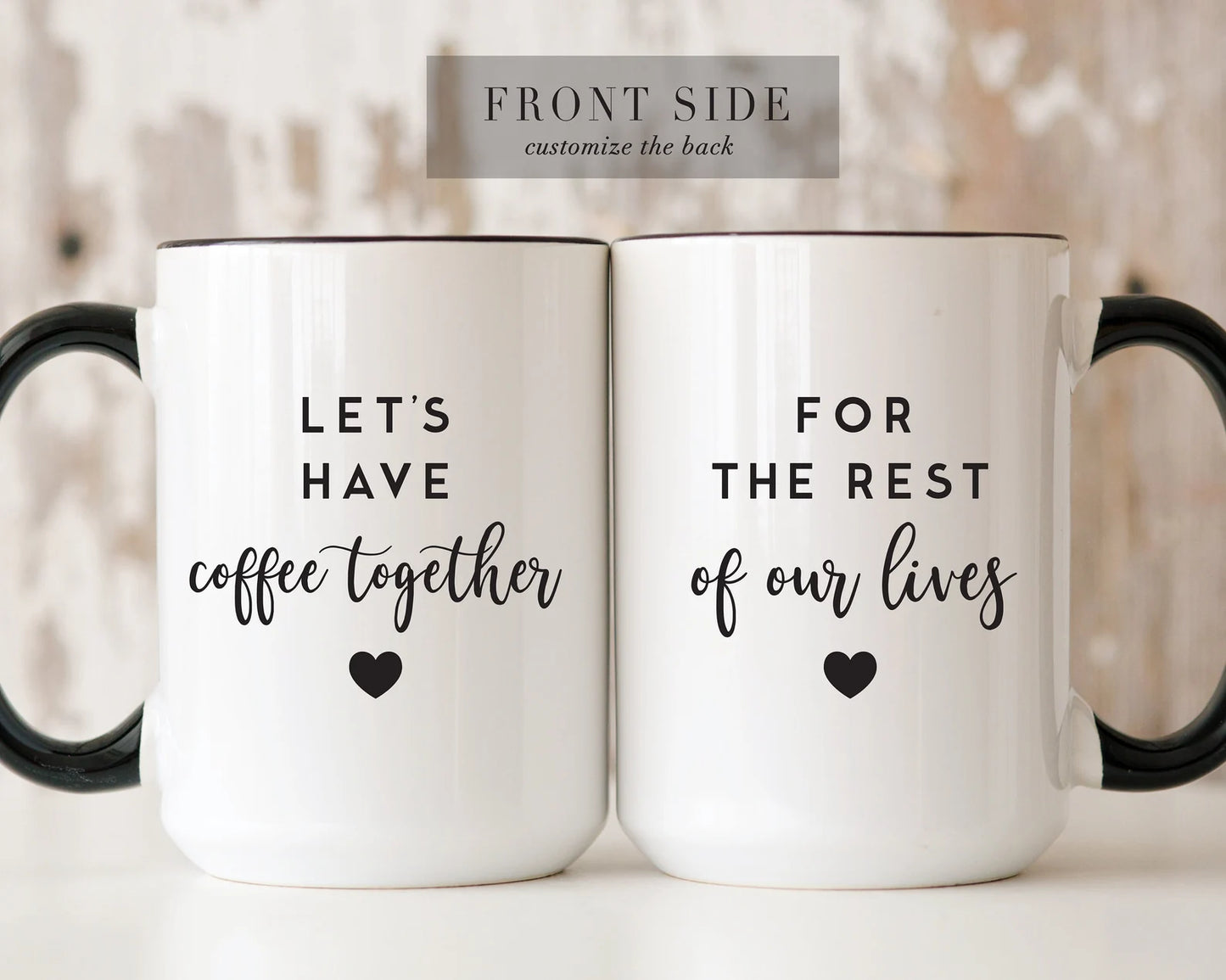 Customized Coffee Mugs Set for Couples