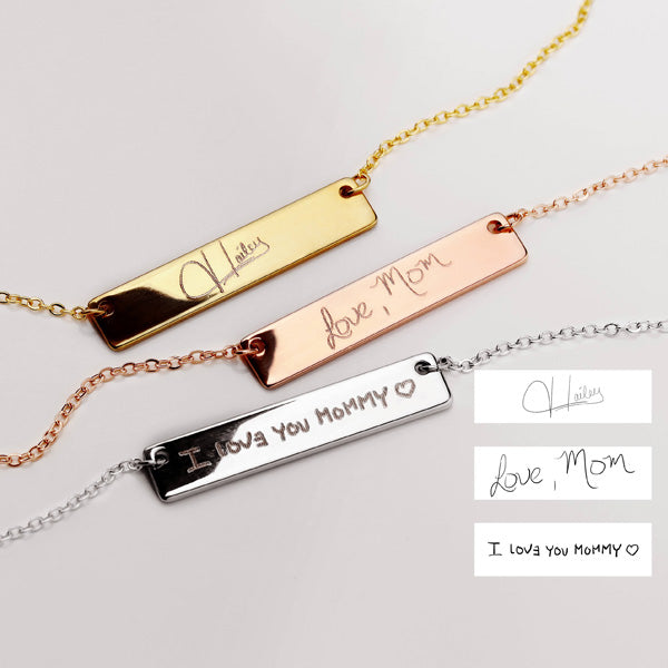 Custom Handwriting Necklace Gift for Wife or Girlfriend