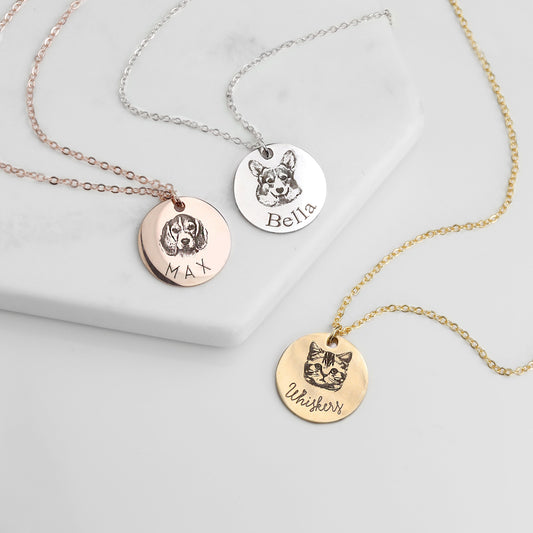 Personalized Photo Necklace Gift for Pet Lovers