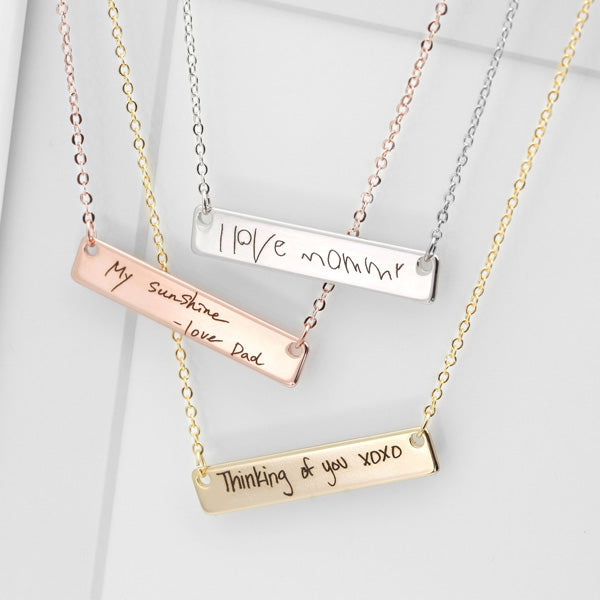 Custom Handwriting Necklace Gift for Wife or Girlfriend