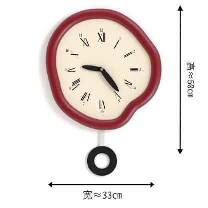 Enchanted Dance — Silent Pendulum Clock w/ Roman Numerals (33×35 cm)