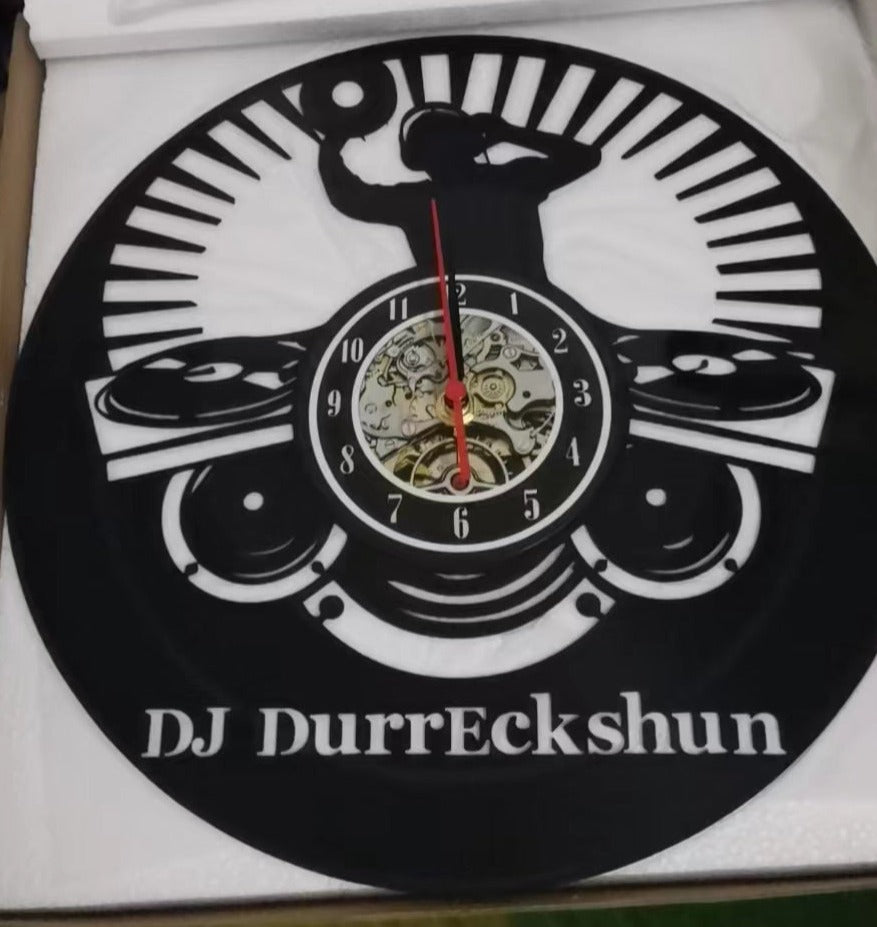 Personalized Name DJ Clock Gift