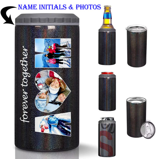 Gullei™ Couples Photos Printed Beverage Bottle Can Cooler