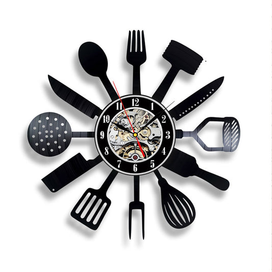 Decorative Kitchen Wall Vinyl Record Clock Gullei.com