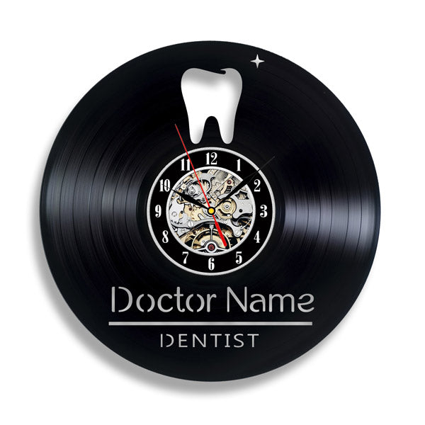 Gift for Doctor Custom Vinyl Record Clock Gullei.com