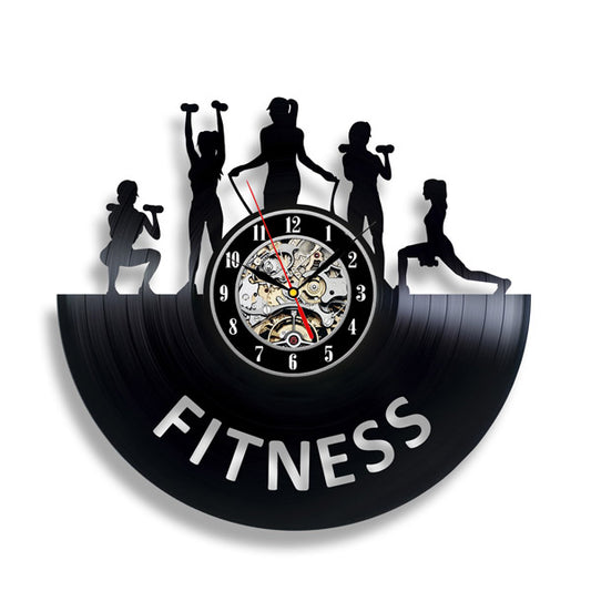 Custom Gym Vinyl Record Decorative Clock Gift Gullei.com