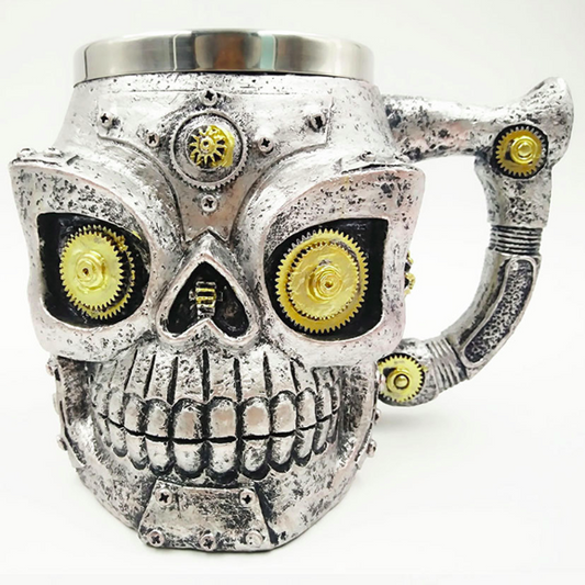 Skull Coffee Cup Steel Mug Gullei.com