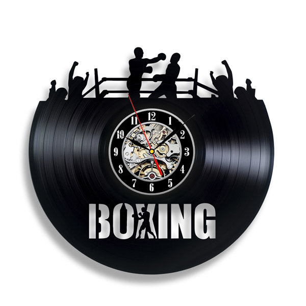 Unique Gift for Boxers Vinyl Record Clock Gullei.com