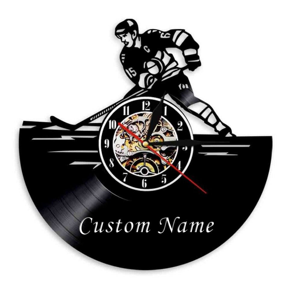 Gift for Icehockey Team Player Wall Clock Gullei.com