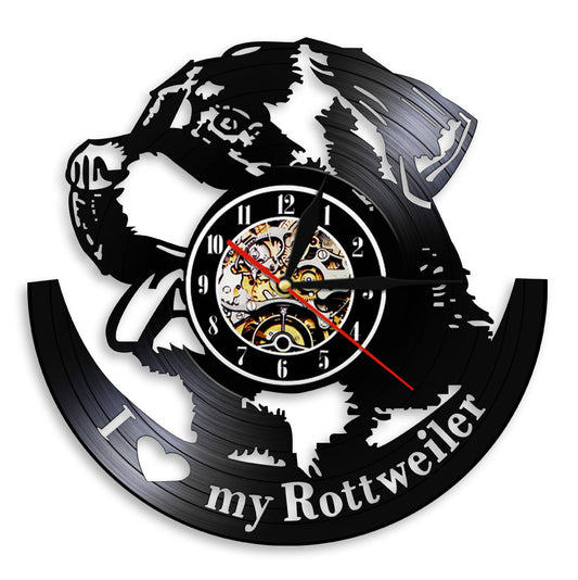 Memorial Gift for Rottweiler Owner Wall Clock Gullei.com