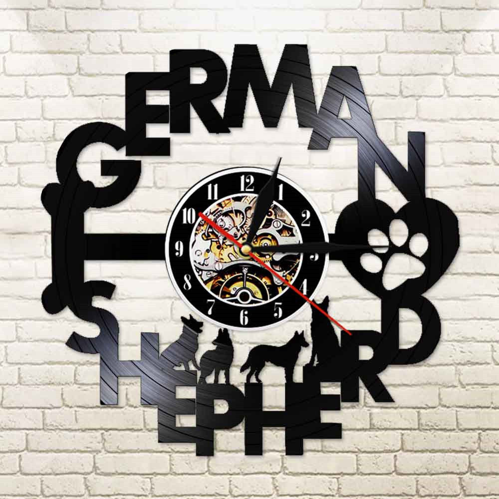 Wall Clock Gift for German Shepherd Dog Owner Gullei.com