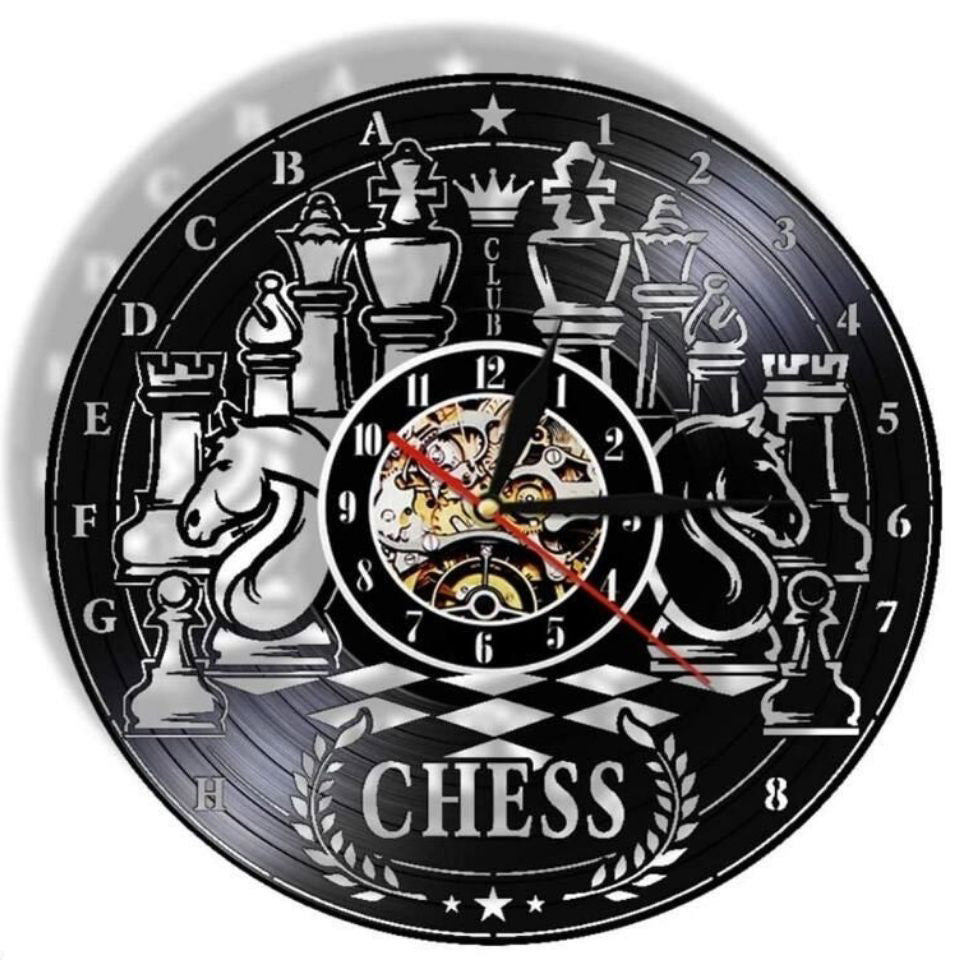 Wall Clock Gift for Chess Lover Gullei.com