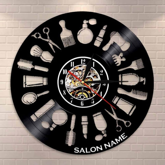 Gift for Hair Salon Owner Lp Record Clock Gullei.com