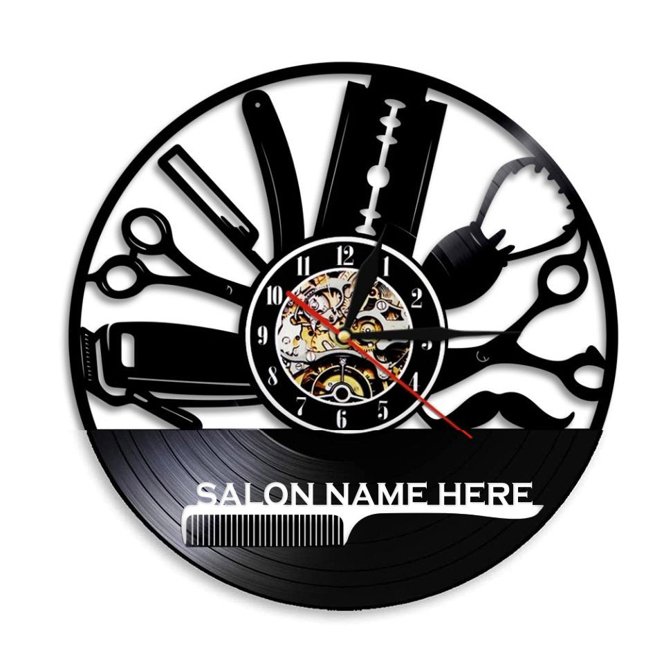 Gift for Hair Salon Owner Wall Clock Gullei.com